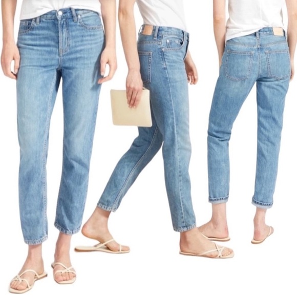 Everlane Relaxed Lightweight Denim Jean in Blue Size 28 Regular - Picture 2 of 8